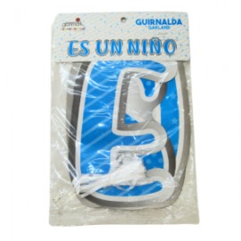 LETRERO BANDERIN »ES NIÑO»