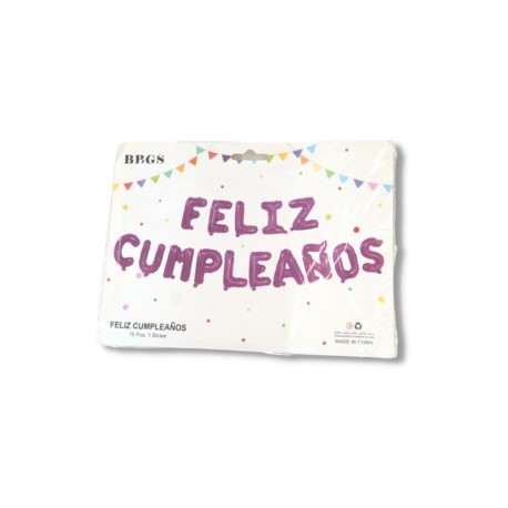 KIT DE GLOBOS »FELIZ CUMPLEAÑOS»