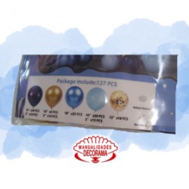 KIT PARA ARCO DE GLOBOS (AZUL)