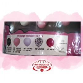 KIT PARA ARCO DE GLOBOS (ROSA)